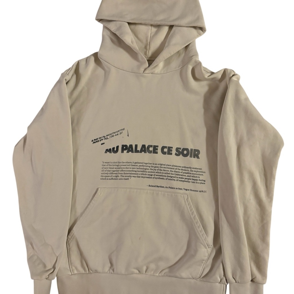 White Mr. Saturday Graphic Print Hoodie